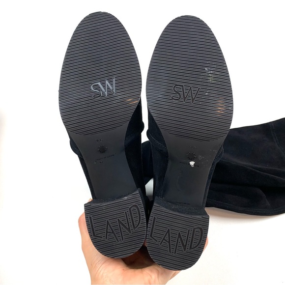 Stuart Weitzman Boots Highland Thigh High Over The Knee Heeled Black Size 9.5 - Picture 9 of 12